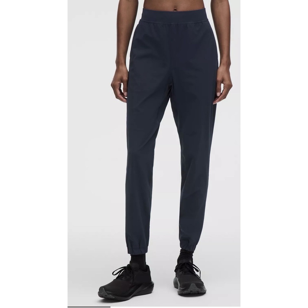 Lululemon Adapted State High-Rise Jogger Women's Sz 4 Navy Blue Zip Ankle